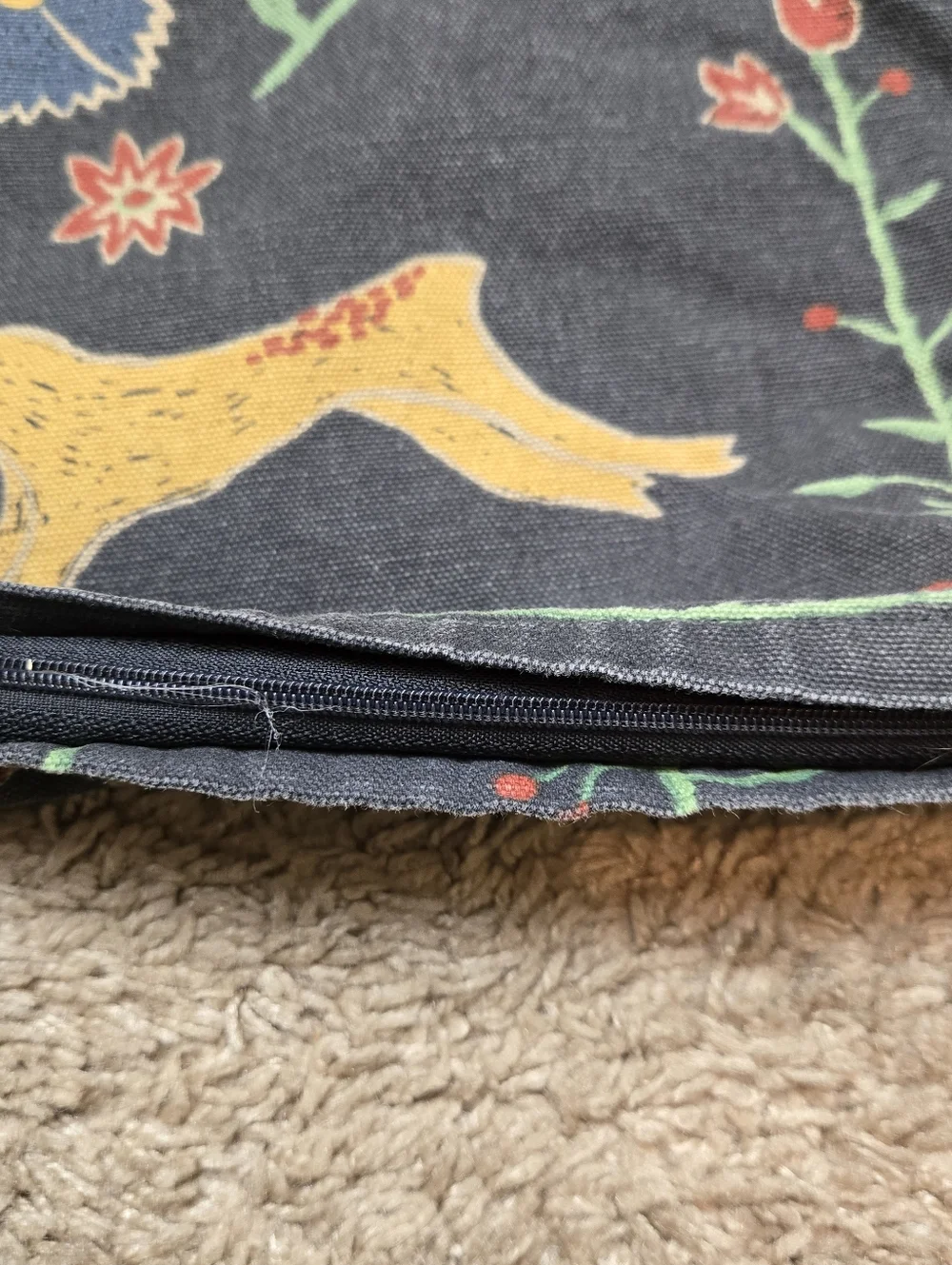 Ikea Renrepe Folk art Pillow cover